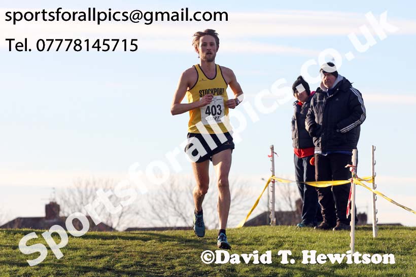 Senior mens North Eastern Cross Country, Redcar. Photo:  David T. Hewitson/Sports for All Pics